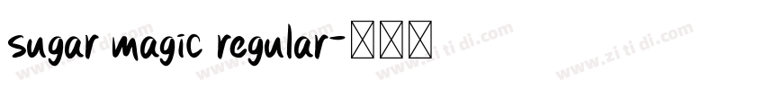 sugar magic regular字体转换